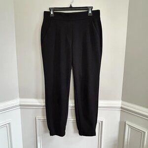 LOFT Pull-On Elastic Waist Elastic Ankle Black Pants Size Small